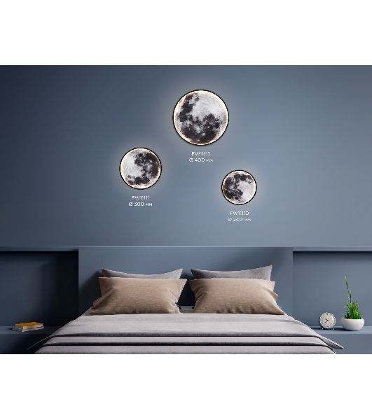 Настенно-потолочный светодиодный светильник Ambrella light FW11110 BK черный 15W LED 3000-6400K D240*38
