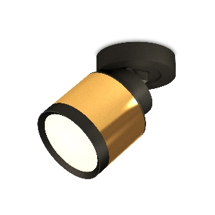 Светильник Ambrella Light XM8121001 PYG/SBK/PBK золото желтое полированное/черный песок/черный полированный GX53