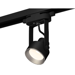 Светильник Ambrella light XT6602002 PBK/PSL черный полированный/серебро полированное MR16 GU10 (C6602, N6104)