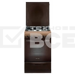 Плита газовая Gefest 5100-02 0001 коричневый, конфорок 4 газовых, духовка 52 л, 50 см x 85 см x 58.5 см, фото 1