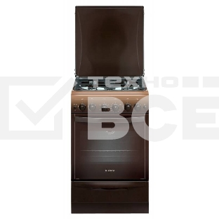 Плита газовая Gefest 5100-02 0001 коричневый, конфорок 4 газовых, духовка 52 л, 50 см x 85 см x 58.5 см