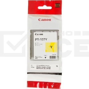 Картридж струйный Canon PFI-107Y (6708B001) желтый (130 мл) для Canon iP F680/685/780/785