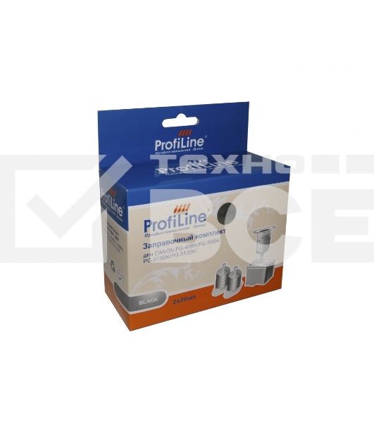 Чернила PL-PG 40BK/PG 50BK/PG 512, для принтеров Canon Pixma MP450/PM170/PM150/iP6220D/iP6210D/iP2200/iP1600/iP1800, 2*20 мл Black водн ProfiLine