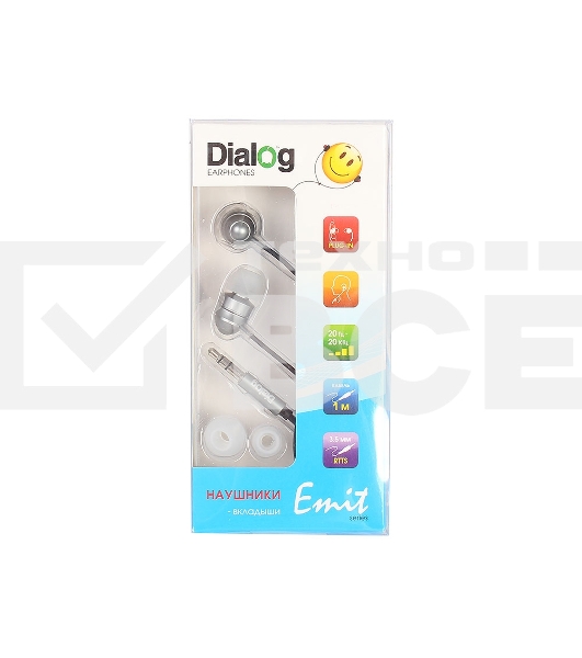 Наушники EP-F55 GREY Dialog серый