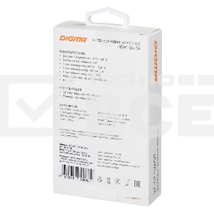 Сетевое зарядное устройство Digma DGWC-2U-3A-WG 3A универсальное белый