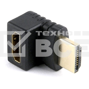 Переходник HDMI-HDMI Cablexpert A-HDMI270-FML, 19F/19M, угловой соединитель 270 градусов, золотые разъемы, пакет