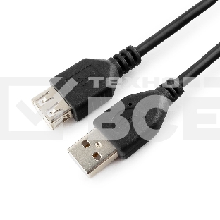 Кабель Gembird PRO CCF-USB2-AMAF-15 USB 2.0 кабель удлинительный 4.5м AM/AF  позол.конт., фер.кол.,  пакет 