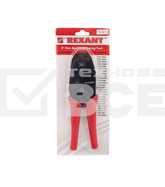 Кримпер Rexant HT-301 K для обжима F и BNC разъемов RG-8, RG-11, RG-174, RG-179, RG-213