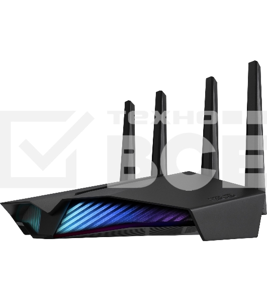 Роутер ASUS RT-AX82U роутер 802.11b/g/n/ac/ax, до 574 + 4804Мбит/c, 2,4 + 5 гГц, 4 антенны, USB, GBT LAN ; 90IG05G0-MO3R10