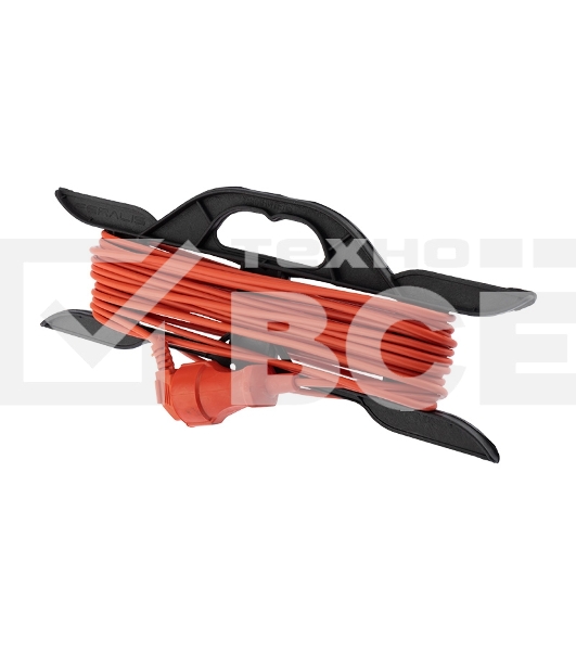 Удлинитель-шнур на рамке PROconnect ПВС 2х0.75, 10 м, б/з, 6 А, 1300 Вт, IP20, оранжевый