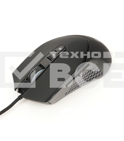 Мышь проводная Gembird MG-770 черный, 3200 dpi, USB, кнопки - 7