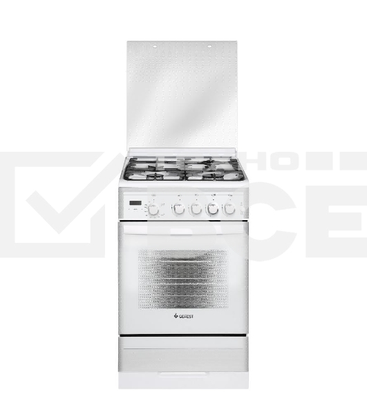 Плита газовая Gefest ПГ 5300-03 0040 белый, конфорок 4 шт, духовка 52 л, 50 см x 85 см x 58.5 см