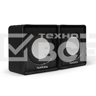 Акустическая система 2.0 ExeGate EX287057RUS Disco 140 Black (питание USB, 2х3Вт (6Вт RMS), 100-20000Гц, черный)