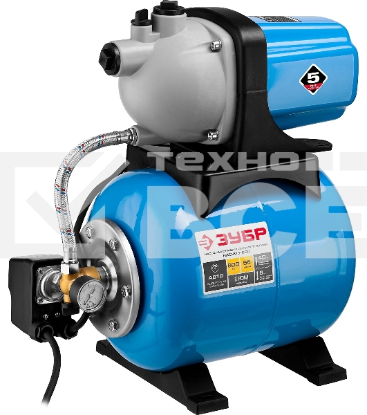 Станция насосная ЗУБР НАС-М3-800  800Вт 3300л/ч 35С чистая вода