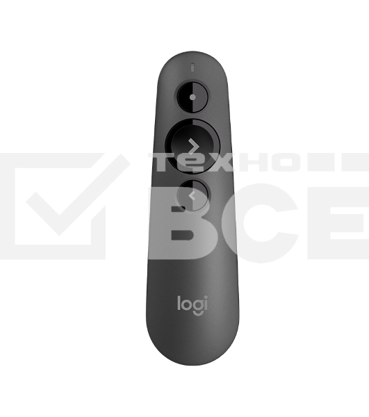 Презентер Logitech R500s Graphite черный, Bluetooth + 2.4 GHz, USB-ресивер , 3 программируемых кнопки, лазерная указка
