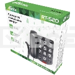 Телефон проводной Ritmix RT-520 черный, фото6