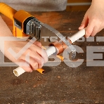 Сварочный аппарат для пластиковых труб Deko PPWM2100W LCD раструбная 2.1кВт (кейс в комплекте), фото 1