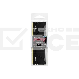Оперативная память Kingston Fury Beast, DDR4, 32GB (1x32GB), 3600MHz, CL18, с радиатором, RGB, черный