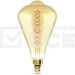 Лампа светодиодная Filament ST164 6W 890lm 2700К Е27 golden straight LED, фото3
