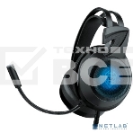 Гарнитура проводная Qumo Odin GHS 0023, стереогарнитура, подсветка, USB+3,5 jacks, фото4