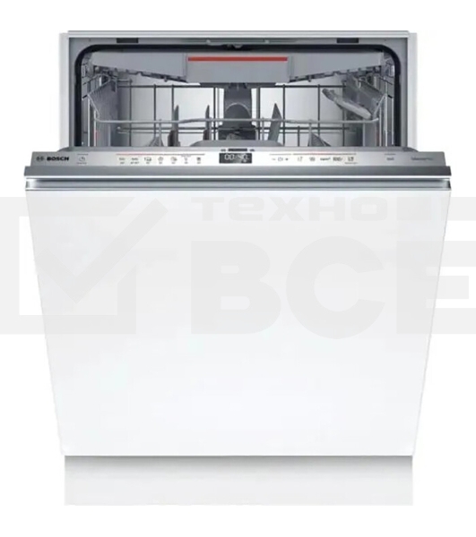 Встраиваемая посудомоечная машина Bosch SMV6EMX75Q, серебристый, 59.8 см, 13 компл., 44 дБ, класс A++