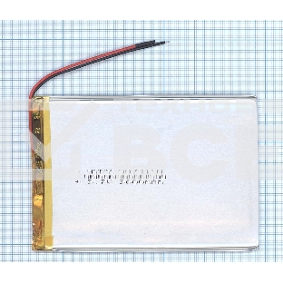 Аккумулятор Li-Pol (батарея) 3*75*110мм 2pin 3.7V/3600mAh