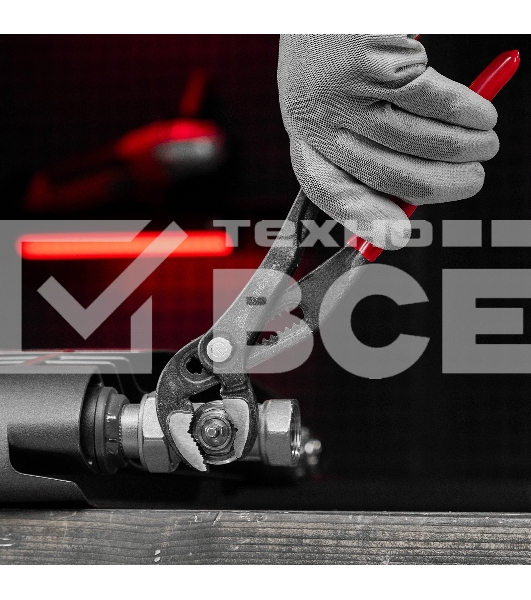 Переставные клещи Matrix 250 мм, кнопочный механизм, хром-ванадий, обливные рукоятки