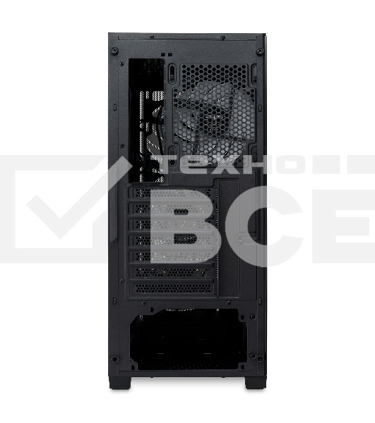 Компьютерный корпус HSPD M521, Mesh Mid Tower, черный, slide TG, 0.45 SPCC, 4x120мм ARGb ATX, mATX, mITX 160/330/184мм 2x2.5