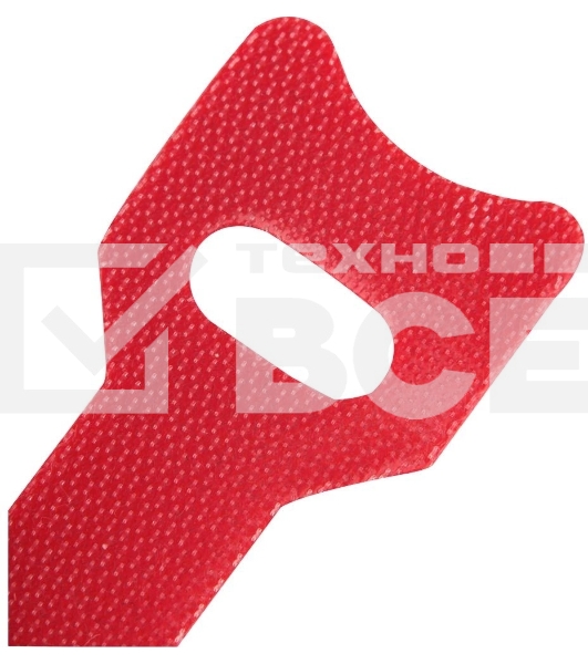 Хомут-липучка 125 мм, 20 шт., красный