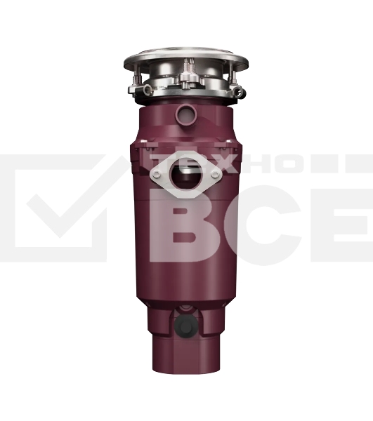 Измельчитель отходов Kuppersberg WSS 750 V, High-Tech, мощность 750 Вт, 3800-4200 об/мин, защита от перегрева, авто выключение, DC мотор, уровень шума 75 дБ, цвет винный