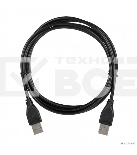 Кабель ACD-U2AAM-30L USB 2.0, A male - A male, ТТХ: (7/0.12BC+PE)*1P+(7/0.12BC+PE)*2C+7/0.12BC+AL+PVC OD4.0, синий, 3м