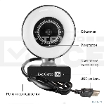 Веб-камера ExeGate eStudio EW-721 2560x1440, 30 кадр/с, USB Type-A, микрофон (2 шт, шумоподавление), автоматическая фокусировка, автоосвещение, универсальное крепление, фото7