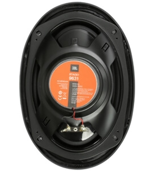 Автоколонки JBL STAGE1 9631 6'x9' (150мм x 230мм), 3-полосные,4 Ом, MAX 300 Вт, RMS 60 Вт, 50 - 21 000 Гц, 89 дБ, гриль, установочная глубина 76 мм.