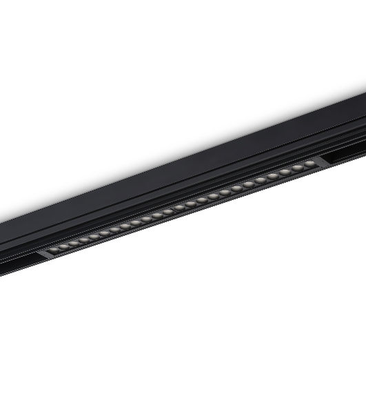Светильник светодиодный трековый для шинопровода Magnetic Ambrella light GL1740 BK черный IP20 24W 4200K 220V 24° 455*25*42 (Без ПДУ)