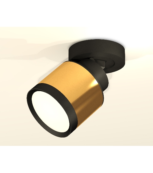 Светильник Ambrella Light XM8121001 PYG/SBK/PBK золото желтое полированное/черный песок/черный полированный GX53