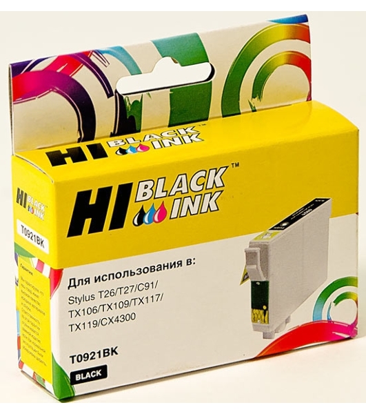 Картридж Epson Stylus C91/CX4300/T26/TX106/109 (Hi-Black) new, T09214A10/C13T10814A10, BK