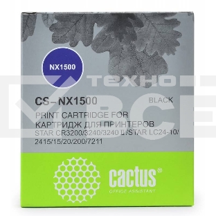 Картридж матричный Cactus CS-NX1500 черный (12.7 мм, 5 м, 1 500 000 знаков) для Star NX-1500/24xx/LC-8211