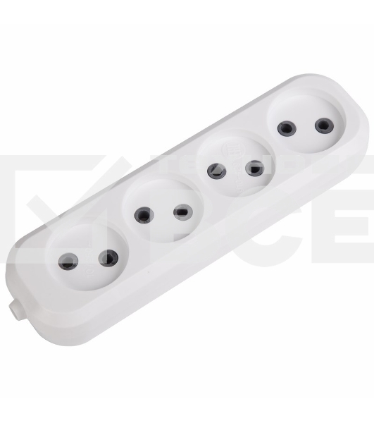 Колодка 4 гнезда без заземления Rexant