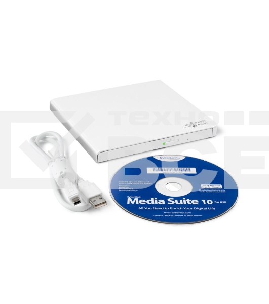 Привод DVD-RW LG GP57EW40 белый USB slim внешний RTL