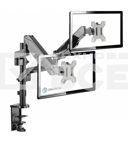 Кронштейн (держатель) ONKRON G140 для двух мониторов 13