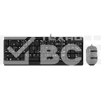Клавиатура + мышь A4Tech Fstyler F1512 клав:черный мышь:черный USB, фото 1