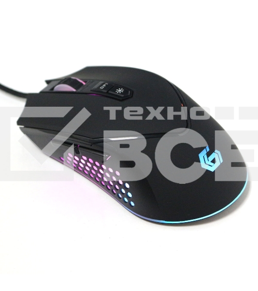 Мышь проводная Gembird MG-770 черный, 3200 dpi, USB, кнопки - 7