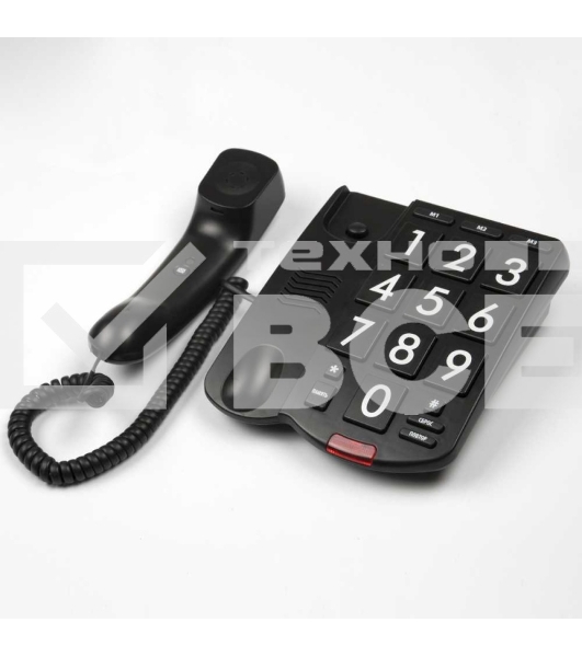 Телефон проводной Ritmix RT-520 черный