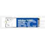 Накопитель SSD WD 1Tb Blue SN580 NVMe, M.2(22x80mm), NVMe, PCIe 3.0 x4, 3D TLC, R/W 3500/3000MB/s, IOPs 460 000/45 600TBW, фото7