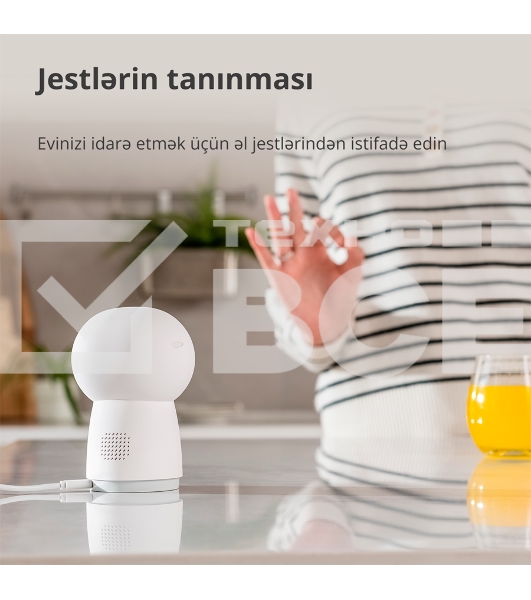 Камера AQARA Camera Hub G3/Камера+ управления/Управление жестами/Камера 360/2K 2304х1296p/Протокол связи:Zigbee/WiFi/Питание:USB-C/ Цвет белый CH-H03