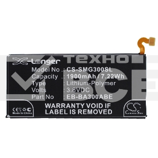Аккумулятор CameronSinoCS-SMG300SL EB-BA300ABE для Samsung Galaxy A3 SM-A300F, SM-A300F/DS Duos3.8V / 1900mAh