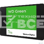 Накопитель SSD WD Green WDS100T3G0A, 1000Gb, SATA III, 2.5