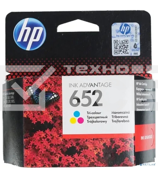 Картридж струйный HP 652 F6V24AE многоцветный, 200стр., для HP DJ IA 1115/2135/3635/4535/3835/4675
