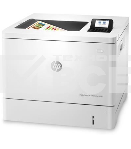 Принтер лазерный HP Color LaserJet Enterprise M554dn (7ZU81A), A4, цветной, печ. до 33 стр/мин., 600 x 600 dpi, USB, RJ-45, Air Print, Mopria