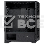 Компьютерный корпус HSPD M521, Mesh Mid Tower, черный, slide TG, 0.45 SPCC, 4x120мм ARGb ATX, mATX, mITX 160/330/184мм 2x2.5